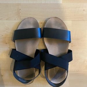 womens black sandals